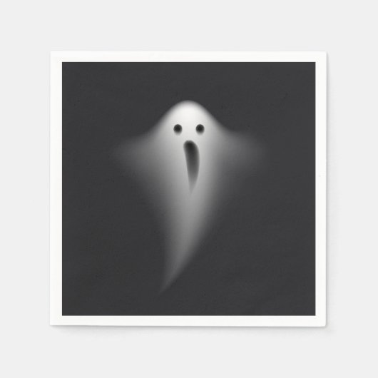 Cute Black Ghost Serviette (Vorderseite)