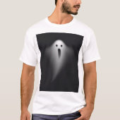 Cute Black Ghost T-Shirt (Vorderseite)