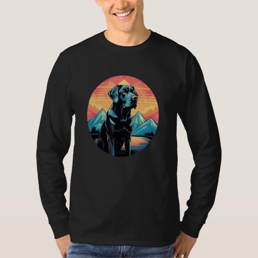 Cute Black Lab Black Labrador Retriever Puppy Dog T-Shirt (Vorderseite)
