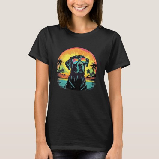 Cute Black Lab Black Labrador Retriever Puppy Dog T-Shirt (Vorderseite)
