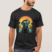 Cute Black Lab Black Labrador Retriever Puppy Dog  T-Shirt (Vorderseite)
