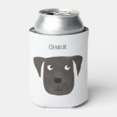 Cute Black Labrador Retriever Dog Dosenkühler (Kanne Vorderseite)