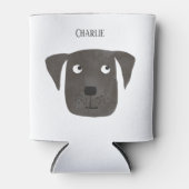 Cute Black Labrador Retriever Dog Dosenkühler (Vorderseite)