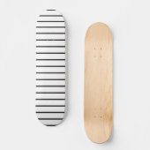 Cute black white stripes skateboard (Vorderseite)