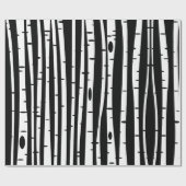 Cute black white tree pattern mouse pad drum stick geschenkpapier (Flach)