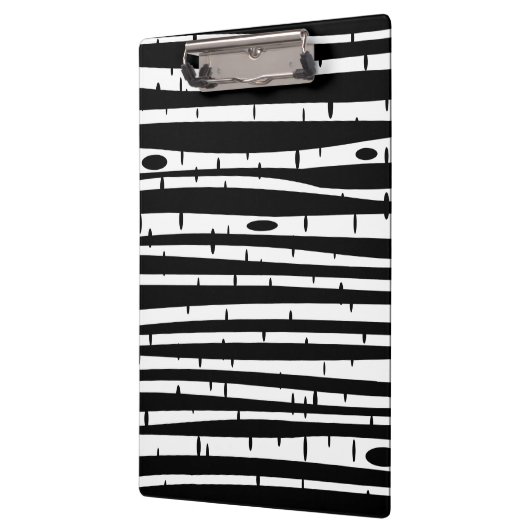 Cute black white tree pattern mouse pad drum stick klemmbrett (Links)