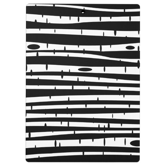 Cute black white tree pattern mouse pad drum stick klemmbrett (Rückseite)