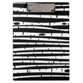 Cute black white tree pattern mouse pad drum stick klemmbrett (Vorderseite)