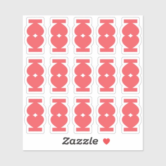 Cute Blank Heart Shape Index Tabs Journal Divider Aufkleber (Blatt)