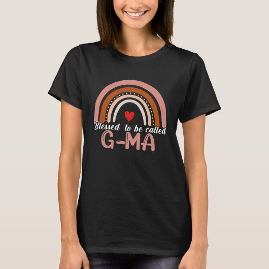 Cute Blessed To Be Called G Ma Rainbow Women Mothe T-Shirt (Vorderseite)