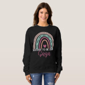 Cute Blessed To Be Called Gaga Rainbow Mom Grandma Sweatshirt (Vorne ganz)