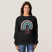 Cute Blessed To Be Called Titi Boho Rainbow Mom Gr Sweatshirt (Vorne ganz)