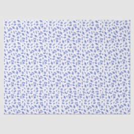 Cute Blue and White Floral Seidenpapier