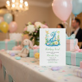 Cute Blue Baby Dragon “Hatching Soon” Baby Shower  Einladung