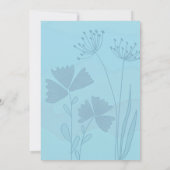 Cute Blue Baby Shower Invitation – Baby Boy Custom Einladung (Rückseite)