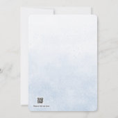 Cute Blue Boy Baby Shower Invitation Einladung (Rückseite)