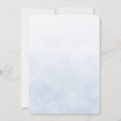 Cute Blue Boy Baby Shower Invitation Einladung (Rückseite)