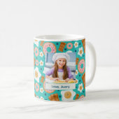 Cute Blue Breakfast Customizable Pastel Kaffeetasse (VorderseiteRechts)