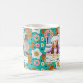 Cute Blue Breakfast Customizable Pastel Kaffeetasse (Mittel)