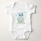 Cute blue cat baby strampler (Vorderseite)