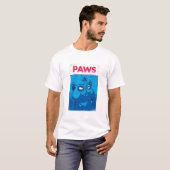 Cute Blue Cat “Paws” Funny Cat Lover T-Shirt (Vorne ganz)