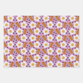 Cute Blue Eggs Bacon Strawberries Blueberries Geschenkpapier Set (Vorderseite 3)