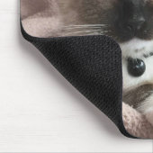 Cute Blue-Eyed Siamese Kitten Foto Mousepad (Ecke)