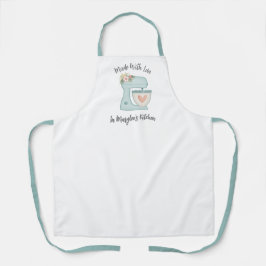 Cute Blue Floral Bakery Cake Mixer Apron Schürze