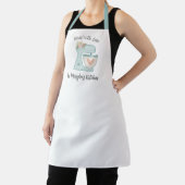Cute Blue Floral Bakery Cake Mixer Apron Schürze (InSitu)