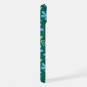Cute Blue Floral Seamless Pattern iPhone Hülle (Rechte Seite)