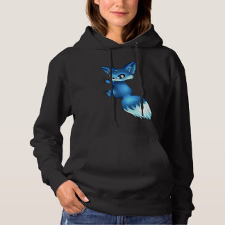 Cute Blue Fox,   Animals Hoodie