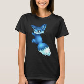 Cute Blue Fox, Animals T-Shirt (Vorderseite)