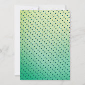 Cute Blue Gecko Lizard Boy Birthday Party  Einladung (Rückseite)