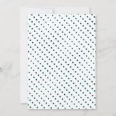 Cute Blue Gecko Lizard Boy Birthday Party Einladung (Rückseite)