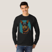 Cute Blue Heeler Dog on Australian Cattle Dog 2 T-Shirt (Vorne ganz)
