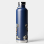 CUTE BLUE HOLIDAY WINTER TEDDY BEARS TRINKFLASCHE (Rechts)