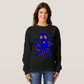 Cute Blue Octopus Ocean Sea Animal Halloween Costu Sweatshirt (Vorne ganz)