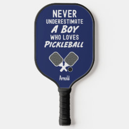 Cute Blue Pickleball Boys Gifts For Kids Player Schläger