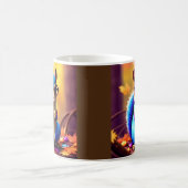 Cute Blue Squirrel with Glasses-56786 Kaffeetasse (Mittel)