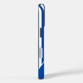 Cute Blue Striped Personalized Name Case-Mate iPhone Hülle (Rückseite / Rechts)