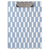 Cute Blue & White Stripe Clipboard Klemmbrett (Vorderseite)