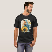 Cute Bluebird Sunflower Birding Bird T-Shirt (Vorne ganz)