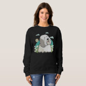 Cute Bobtail Dog on Old English Sheepdog  2 Sweatshirt (Vorne ganz)