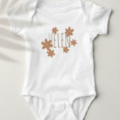 Cute bodysuit custom daisies for kids  baby strampler