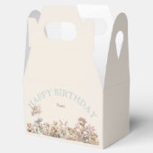 Cute Boho Animals Birthday Party Geschenkschachtel (Geöffnet)