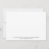 Cute Boho Script Modern Save The Date Card (Rückseite)