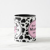Cute “Bom Dia Muuuuu” Kawaii Cow Design Tasse (Zentrum)
