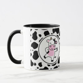 Cute “Bom Dia Muuuuu” Kawaii Cow Design Tasse