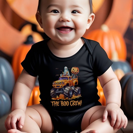 Cute Boo Crew Moderne Familie Matching Halloween Baby Strampler