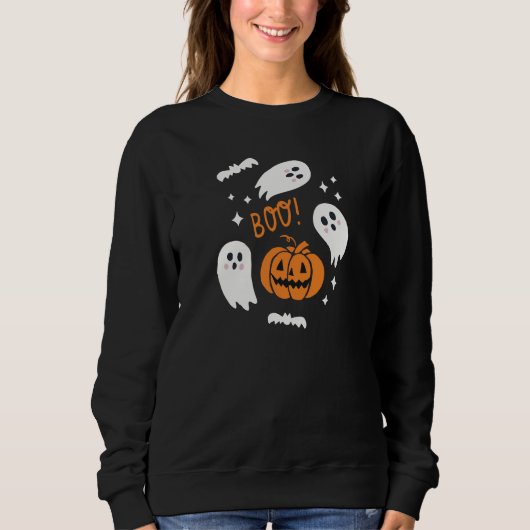 Cute Boo Halloween  Sweatshirt (Vorderseite)